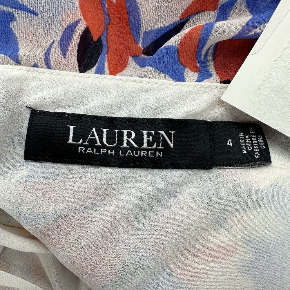 Lauren Ralph Lauren Womens Maxi Dress Sz 4 Floral Elegant‎ Summer Chic Feminine - Picture 7 of 10